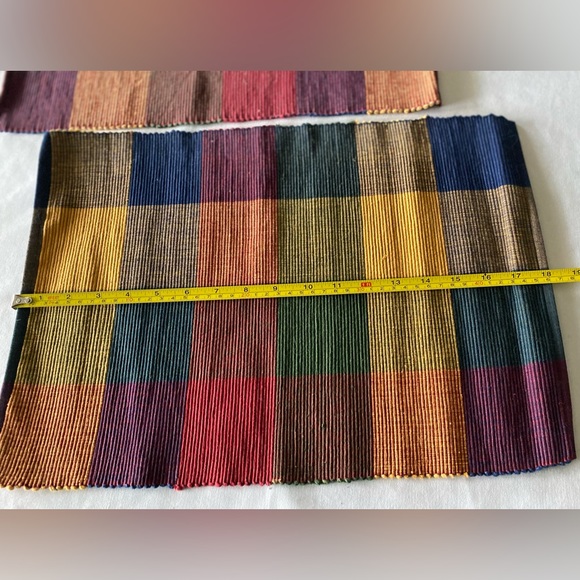 Set of 2 Simons Plaid Placemats - Picture 4 of 5